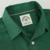 image:imageDubinik Chambray Shirt Men Cotton Mens Button Up Shirts Long Sleeve Casual Work with 2 Pockets Regular FitOlive Green