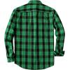 image:imageDubinik Mens Casual Plaid Shirt Long Sleeve Regular Fit Button Down Work Shirts with 2 Pocket Soft Lightweight Everyday WearBlack and Green