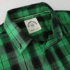 image:imageDubinik Mens Casual Plaid Shirt Long Sleeve Regular Fit Button Down Work Shirts with 2 Pocket Soft Lightweight Everyday WearBlack and Green