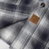 image:imageDubinik Mens Casual Plaid Shirt Long Sleeve Regular Fit Button Down Work Shirts with 2 Pocket Soft Lightweight Everyday WearBlue White and Gray