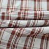 image:imageDubinik Mens Casual Plaid Shirt Long Sleeve Regular Fit Button Down Work Shirts with 2 Pocket Soft Lightweight Everyday WearBrown and White