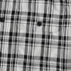image:imageDubinik Mens Casual Plaid Shirt Long Sleeve Regular Fit Button Down Work Shirts with 2 Pocket Soft Lightweight Everyday WearGray and White