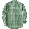 image:imageDubinik Mens Casual Plaid Shirt Long Sleeve Regular Fit Button Down Work Shirts with 2 Pocket Soft Lightweight Everyday WearGreen and White