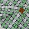 image:imageDubinik Mens Casual Plaid Shirt Long Sleeve Regular Fit Button Down Work Shirts with 2 Pocket Soft Lightweight Everyday WearGreen and White
