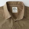 image:imageDubinik Mens Casual Plaid Shirt Long Sleeve Regular Fit Button Down Work Shirts with 2 Pocket Soft Lightweight Everyday WearKhaki