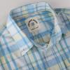 image:imageDubinik Mens Casual Plaid Shirt Long Sleeve Regular Fit Button Down Work Shirts with 2 Pocket Soft Lightweight Everyday WearLight Blue and Yellow