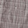 image:imageDubinik Mens Casual Plaid Shirt Long Sleeve Regular Fit Button Down Work Shirts with 2 Pocket Soft Lightweight Everyday WearLight Gray Brown