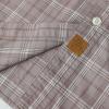 image:imageDubinik Mens Casual Plaid Shirt Long Sleeve Regular Fit Button Down Work Shirts with 2 Pocket Soft Lightweight Everyday WearLight Gray Brown