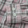 image:imageDubinik Mens Casual Plaid Shirt Long Sleeve Regular Fit Button Down Work Shirts with 2 Pocket Soft Lightweight Everyday WearLight Pink