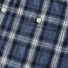 image:imageDubinik Mens Casual Plaid Shirt Long Sleeve Regular Fit Button Down Work Shirts with 2 Pocket Soft Lightweight Everyday WearNavy and White