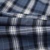 image:imageDubinik Mens Casual Plaid Shirt Long Sleeve Regular Fit Button Down Work Shirts with 2 Pocket Soft Lightweight Everyday WearNavy and White