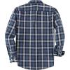 image:imageDubinik Mens Casual Plaid Shirt Long Sleeve Regular Fit Button Down Work Shirts with 2 Pocket Soft Lightweight Everyday WearNavy and White