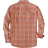 image:imageDubinik Mens Casual Plaid Shirt Long Sleeve Regular Fit Button Down Work Shirts with 2 Pocket Soft Lightweight Everyday WearOrange