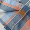 image:imageDubinik Mens Casual Plaid Shirt Long Sleeve Regular Fit Button Down Work Shirts with 2 Pocket Soft Lightweight Everyday WearOrange and Blue