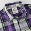 image:imageDubinik Mens Casual Plaid Shirt Long Sleeve Regular Fit Button Down Work Shirts with 2 Pocket Soft Lightweight Everyday WearPurple and White