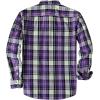 image:imageDubinik Mens Casual Plaid Shirt Long Sleeve Regular Fit Button Down Work Shirts with 2 Pocket Soft Lightweight Everyday WearPurple and White