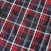 image:imageDubinik Mens Casual Plaid Shirt Long Sleeve Regular Fit Button Down Work Shirts with 2 Pocket Soft Lightweight Everyday WearRed and Navy