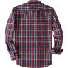 image:imageDubinik Mens Casual Plaid Shirt Long Sleeve Regular Fit Button Down Work Shirts with 2 Pocket Soft Lightweight Everyday WearRed and Navy