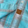 image:imageDubinik Mens Casual Plaid Shirt Long Sleeve Regular Fit Button Down Work Shirts with 2 Pocket Soft Lightweight Everyday WearSky Blue and Gray