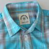 image:imageDubinik Mens Casual Plaid Shirt Long Sleeve Regular Fit Button Down Work Shirts with 2 Pocket Soft Lightweight Everyday WearSky Blue and Gray