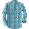 image:imageDubinik Mens Casual Plaid Shirt Long Sleeve Regular Fit Button Down Work Shirts with 2 Pocket Soft Lightweight Everyday WearSky Blue and Gray