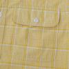 image:imageDubinik Mens Casual Plaid Shirt Long Sleeve Regular Fit Button Down Work Shirts with 2 Pocket Soft Lightweight Everyday WearYellow