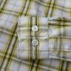 image:imageDubinik Mens Casual Plaid Shirt Long Sleeve Regular Fit Button Down Work Shirts with 2 Pocket Soft Lightweight Everyday WearYellow and White