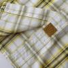 image:imageDubinik Mens Casual Plaid Shirt Long Sleeve Regular Fit Button Down Work Shirts with 2 Pocket Soft Lightweight Everyday WearYellow and White