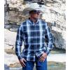 image:imageDubinik Mens Long Sleeve Button Down Shirts Plaid Casual Work Cotton Vintage Soft with Pocket Regular FitBlack Gray 052