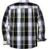 image:imageDubinik Mens Long Sleeve Button Down Shirts Plaid Casual Work Cotton Vintage Soft with Pocket Regular FitBlack White and Yellow 052