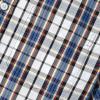 image:imageDubinik Mens Long Sleeve Button Down Shirts Plaid Casual Work Cotton Vintage Soft with Pocket Regular FitBlue White Yellow 052