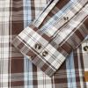 image:imageDubinik Mens Long Sleeve Button Down Shirts Plaid Casual Work Cotton Vintage Soft with Pocket Regular FitBrown Blue 052