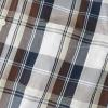 image:imageDubinik Mens Long Sleeve Button Down Shirts Plaid Casual Work Cotton Vintage Soft with Pocket Regular FitBrown Navy Blue 052