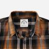 image:imageDubinik Mens Long Sleeve Button Down Shirts Plaid Casual Work Cotton Vintage Soft with Pocket Regular FitBurnt Orange Black 052