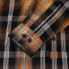 image:imageDubinik Mens Long Sleeve Button Down Shirts Plaid Casual Work Cotton Vintage Soft with Pocket Regular FitBurnt Orange Black 052