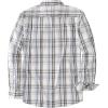 image:imageDubinik Mens Long Sleeve Button Down Shirts Plaid Casual Work Cotton Vintage Soft with Pocket Regular FitCream Light Blue 052