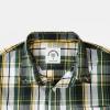 image:imageDubinik Mens Long Sleeve Button Down Shirts Plaid Casual Work Cotton Vintage Soft with Pocket Regular FitDark Green Yellow 052