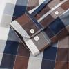 image:imageDubinik Mens Long Sleeve Button Down Shirts Plaid Casual Work Cotton Vintage Soft with Pocket Regular FitNavy Blue Brown 052