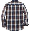 image:imageDubinik Mens Long Sleeve Button Down Shirts Plaid Casual Work Cotton Vintage Soft with Pocket Regular FitNavy Blue Brown 052