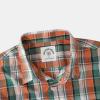 image:imageDubinik Mens Long Sleeve Button Down Shirts Plaid Casual Work Cotton Vintage Soft with Pocket Regular FitOrange Green 052