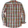 image:imageDubinik Mens Long Sleeve Button Down Shirts Plaid Casual Work Cotton Vintage Soft with Pocket Regular FitOrange Green 052