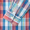 image:imageDubinik Mens Long Sleeve Button Down Shirts Plaid Casual Work Cotton Vintage Soft with Pocket Regular FitPink Blue 052