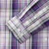 image:imageDubinik Mens Long Sleeve Button Down Shirts Plaid Casual Work Cotton Vintage Soft with Pocket Regular FitPretty Purple 052