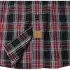 image:imageDubinik Mens Long Sleeve Button Down Shirts Plaid Casual Work Cotton Vintage Soft with Pocket Regular FitRed Black 052