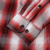 image:imageDubinik Mens Long Sleeve Button Down Shirts Plaid Casual Work Cotton Vintage Soft with Pocket Regular FitRed Black and White 052