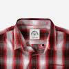 image:imageDubinik Mens Long Sleeve Button Down Shirts Plaid Casual Work Cotton Vintage Soft with Pocket Regular FitRed Black and White 052