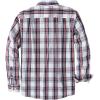 image:imageDubinik Mens Long Sleeve Button Down Shirts Plaid Casual Work Cotton Vintage Soft with Pocket Regular FitRed White Blue 052