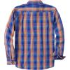 image:imageDubinik Mens Long Sleeve Button Down Shirts Plaid Casual Work Cotton Vintage Soft with Pocket Regular FitRoyal Blue Orange 052