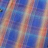 image:imageDubinik Mens Long Sleeve Button Down Shirts Plaid Casual Work Cotton Vintage Soft with Pocket Regular FitRoyal Blue Orange 052