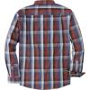image:imageDubinik Mens Long Sleeve Button Down Shirts Plaid Casual Work Cotton Vintage Soft with Pocket Regular FitRust Red and Navy 052
